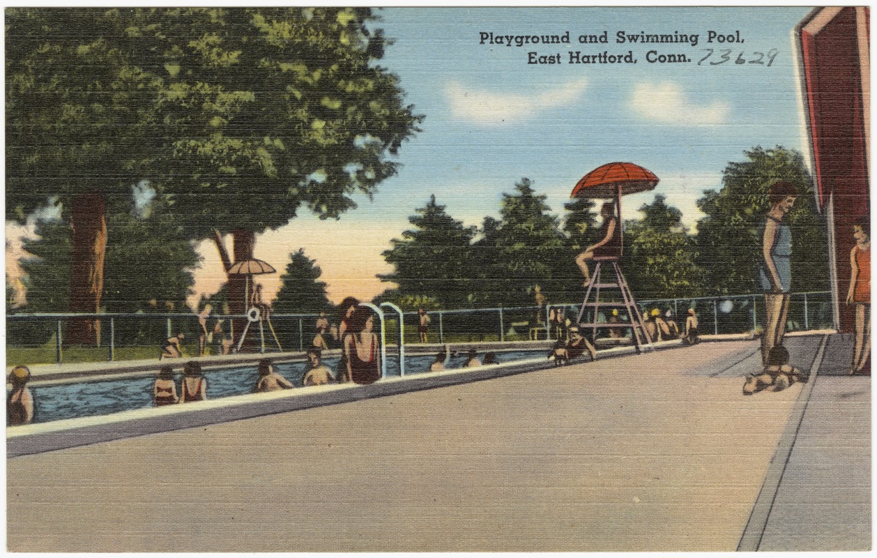 Playground and swimming pool, East Hartford, Conn. Digital Commonwealth