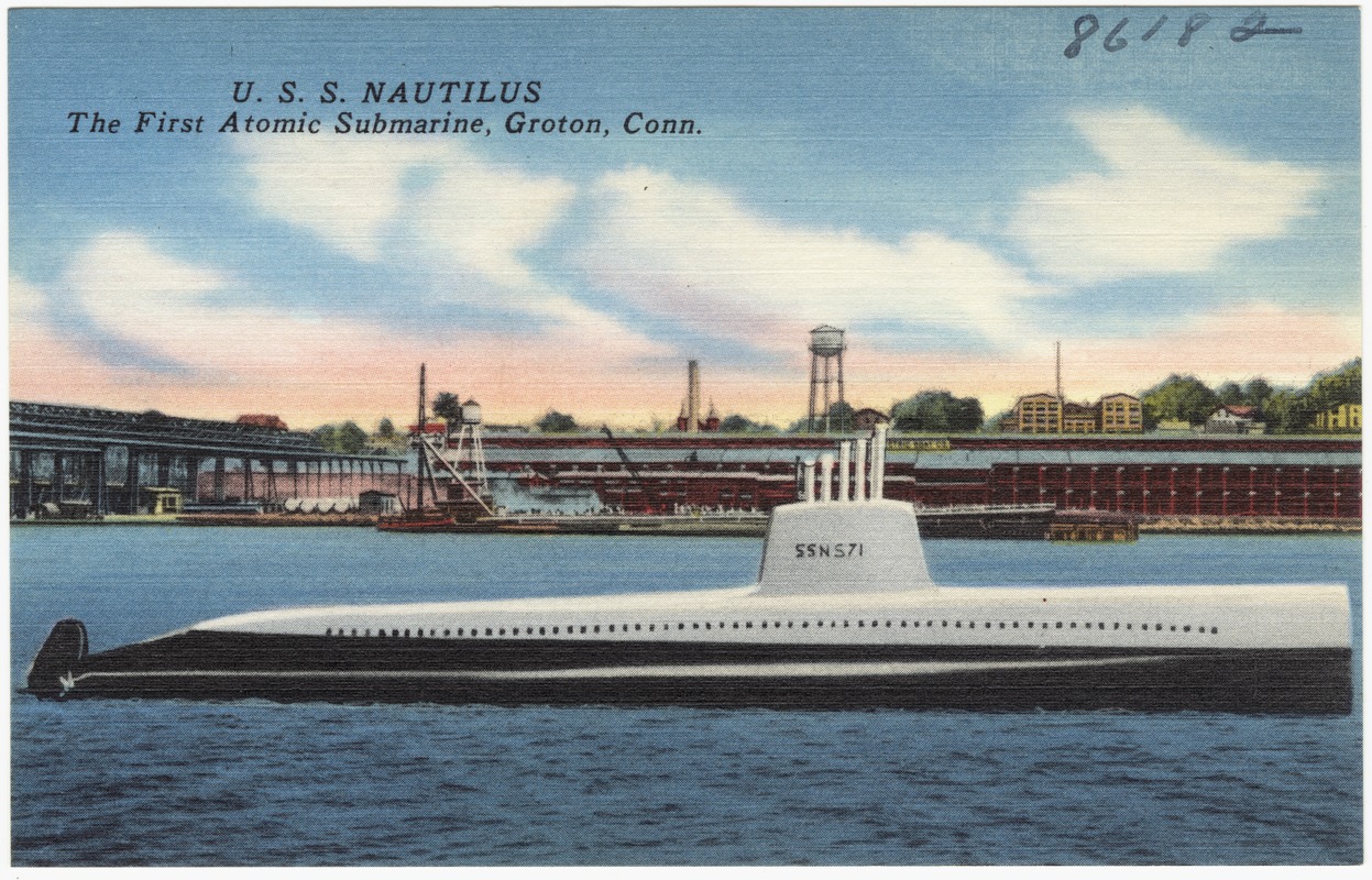 U.S.S. Nautilus, the first atomic submarine, Groton, Conn.
