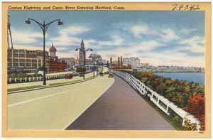 Conlan Highway and Conn. River entering Hartford, Conn.