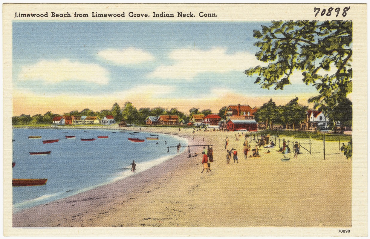 Limewood Beach from Limewood Grove, Indian Neck, Conn. - Digital ...