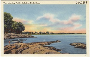 View Showing Flat Rock, Indian Neck, Conn.