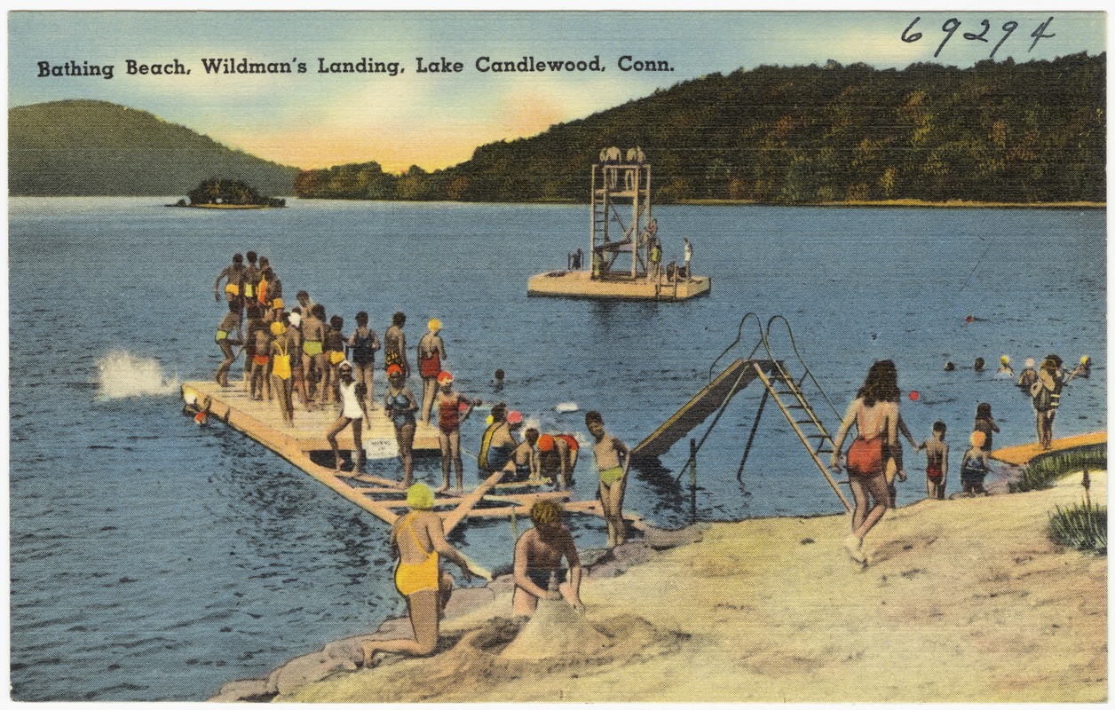 Bathing Beach, Wildman's Landing, Lake Candlewood, Conn.