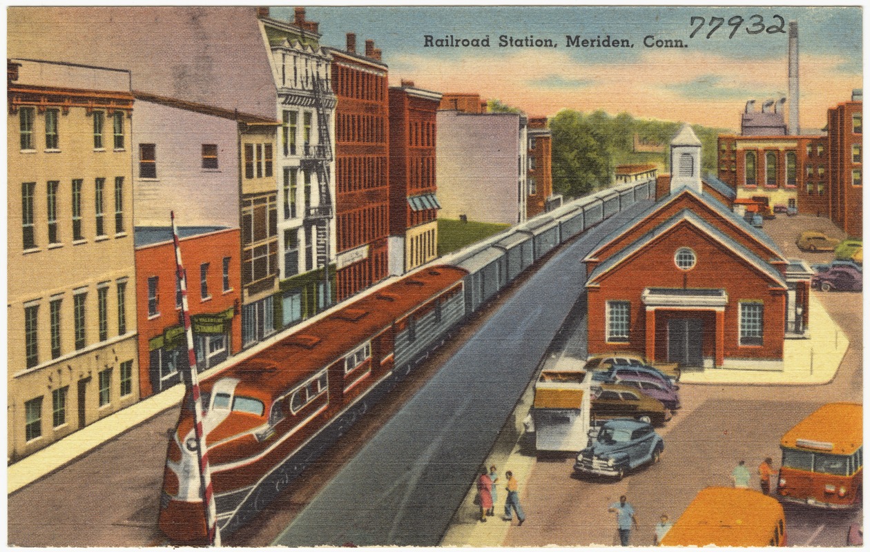 Railroad Station, Meriden, Conn.