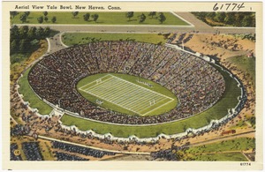 Aerial view Yale Bowl, New Haven, Conn.