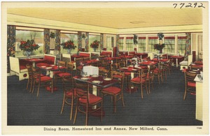 Dining room, Homestead Inn and Annex, New Milford, Conn.