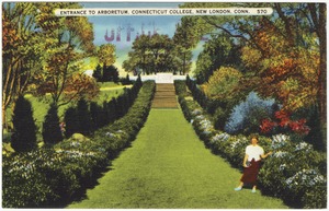 Entrance to Arboretum, Connecticut College, New London, Conn.