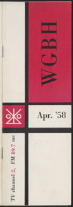 WGBH Program Schedule April 1958