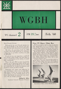 WGBH Program Schedule February 1960