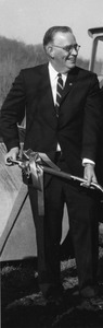 Cropped view of Thomas Morison at Waltham campus groundbreaking