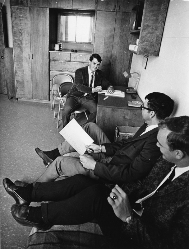 Students in Waltham dorm, 1969