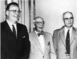 Presidents Bentley, Lindsay, and Morison