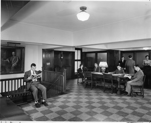 Administrative Office lobby of 921 Boylston Street on original Boston campus
