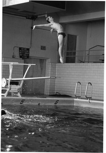 Male diver in motion at Dana Center