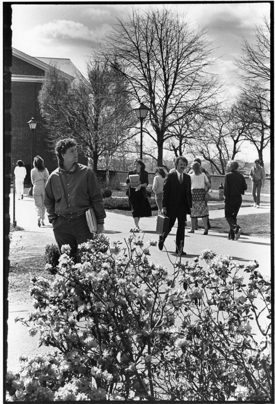 Outdoor campus scene Spring 1984