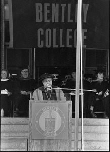 President Gregory Adamian speaks at 1982 Commencement