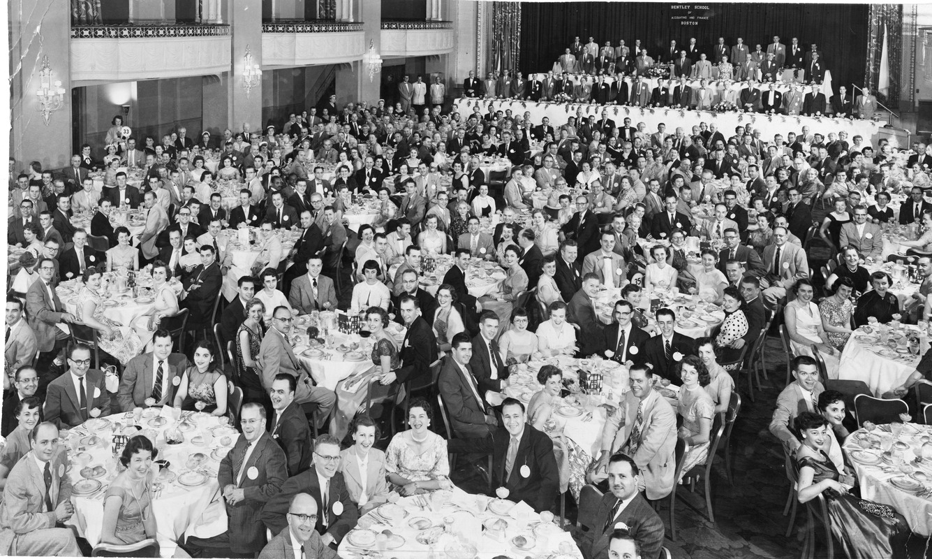 Panoramic view of first Alumni Reunion, 1955 - Digital Commonwealth