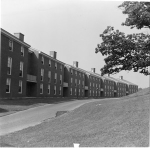 Rear view of The Trees dormitories