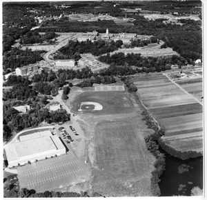Aerial view of Dana Center and Athletic Fields