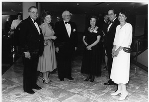 President Gregory Adamian with his wife and others at formal event