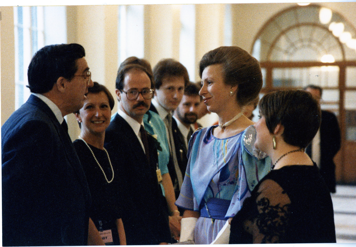 Princess Anne visits Bentley ca 1980's