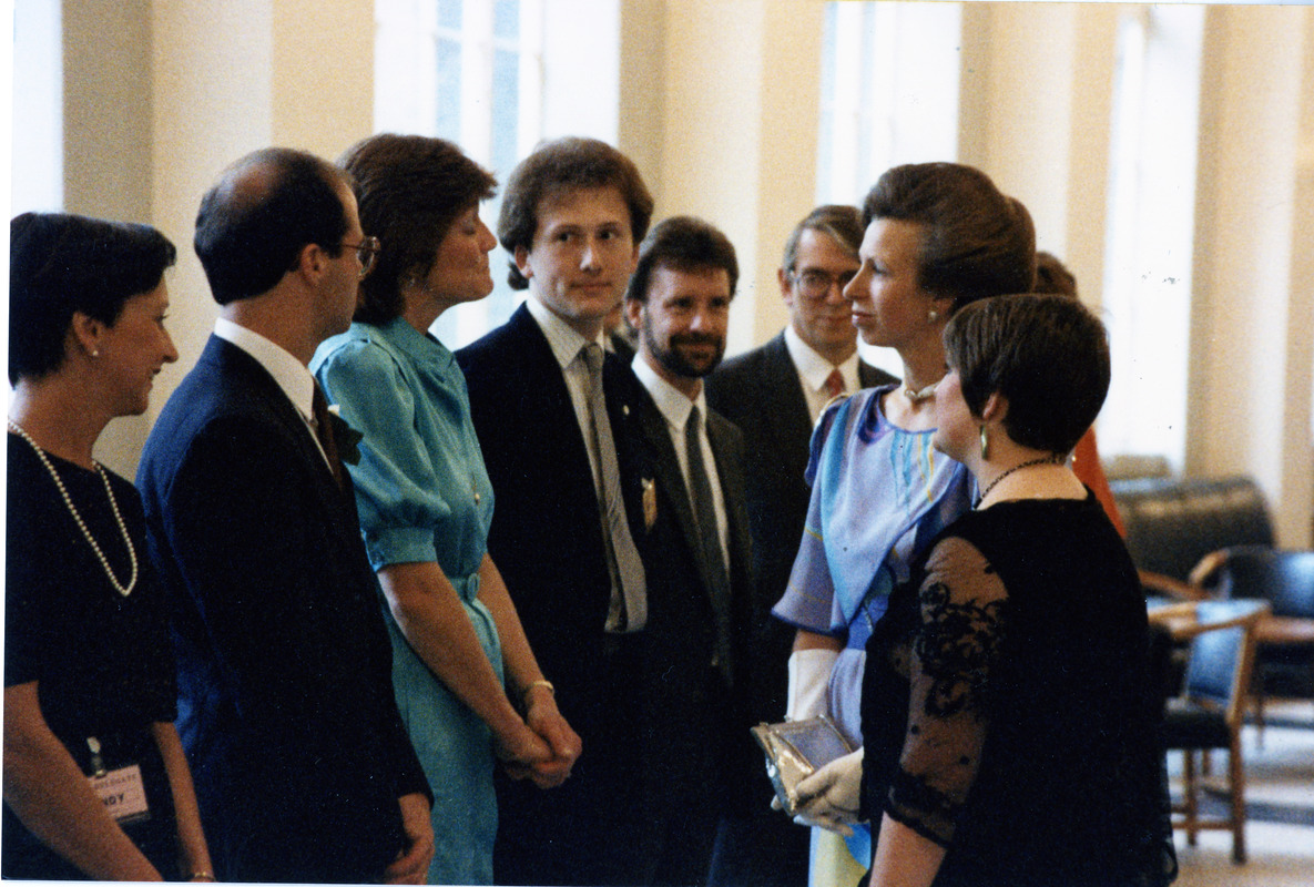 Princess Anne visits Bentley ca 1980's