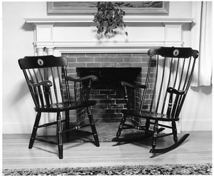 Bentley College of Accounting and Finance commemorative chairs