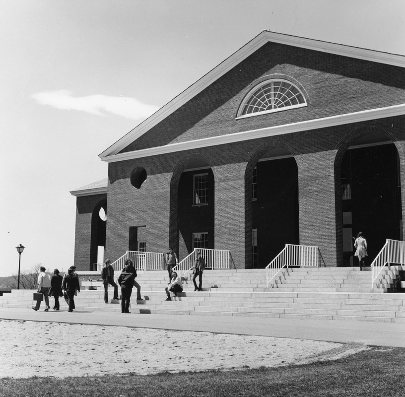 View of library and stairs