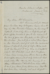 Letter from Henry Bleby, Harbor Island, (Napan P.O.), Bahamas, to William Lloyd Garrison, June 11th, 1874