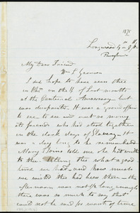 Letter from Hannah Pierce Cox, Longwood, [Pa.], to William Lloyd Garrison, 5th m[onth] 9th [day] / [18]75