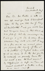 Letter from Theodoria Marshall, Keswick, Cumberland, [England], to William Lloyd Garrison, Aug. 7, 1877