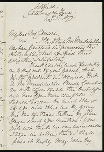 Letter from Elizabeth Swan Mawson, Ashfield, Gateshead on Tyne, [England], to William Lloyd Garrison, Aug[u]st 21st, 1877
