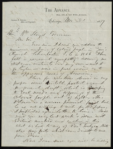 Letter from Charles Henry Howard, to William Lloyd Garrison, Mar. 31, 1877
