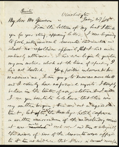 Letter from William Eaton Chandler, Washington, to William Lloyd Garrison, Jan'y 27 / [18]78