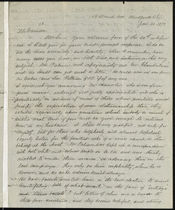Letter from Elizabeth L. Palmer, 117 Second Ave., New York City, to William Lloyd Garrison, Jan. 21, 1879