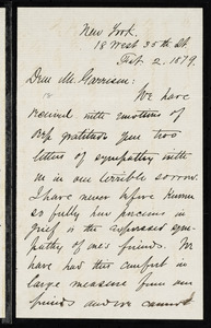 Letter from Daniel Henry Chamberlain, 18 West 35th St[reet], New York, to William Lloyd Garrison, Feb. 2, 1879