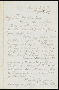 Letter from William Eaton Chandler, Concord, N.H., to William Lloyd Garrison, May 5th / [18]79