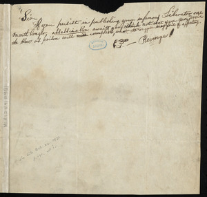 Letter to William Lloyd Garrison, [1831?]