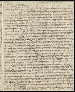 Letter from Nathaniel Barney, Nantucket, [Mass.], to Maria Weston Chapman, 9th mo[nth] 24th [day] [18]39