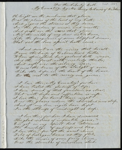 Letter from Jarvis Lewis, Waltham, [Mass.], to Maria Weston Chapman, November 21st, 1847