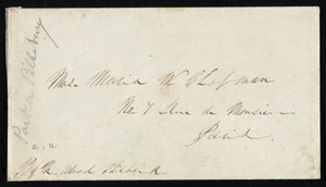 Letter from Parker Pillsbury, Liverpool, [England], to Maria Weston Chapman, January 17, 1854