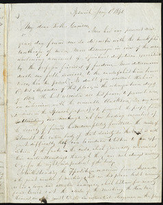 Letter from John Anderson Collins, Ipswich, to William Lloyd Garrison, Jan'y 1st, 1841