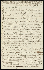 Letter from Henry Clarke Wright, Valley Falls, to William Lloyd Garrison, May 8, 1864