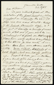 Letter from Henry Clarke Wright, Gloucester, to William Lloyd Garrison, Feb. 17 / [18]65
