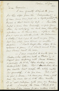 Letter from Samuel May, Boston, [Mass.], to William Lloyd Garrison, 22 Jan. [1868]