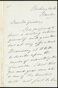 Letter from Samuel Edmund Sewall, Washington St, to William Lloyd Garrison, Mar[ch] 20, 1868