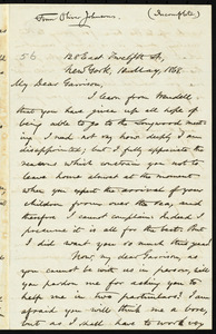 Incomplete letter from Oliver Johnson, 128 East Twelfth St[reet], New York, to William Lloyd Garrison, 10 May 1868