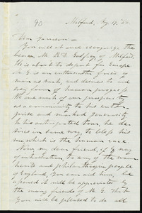 Letter from George Whittemore Stacy, Milford, to William Lloyd Garrison, Aug. 17, [18]68