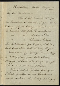 Letter from Charles D. Cleveland, Heidelberg, Baden, [Germany], to William Lloyd Garrison, August 20, 1868