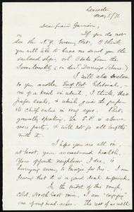 Letter from Samuel May, Leicester, [Mass.], to William Lloyd Garrison, May 5 / [18]71