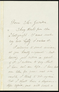 Letter from Lidian Jackson Emerson, Concord, [Mass.], to William Lloyd Garrison, May 13th, 1876